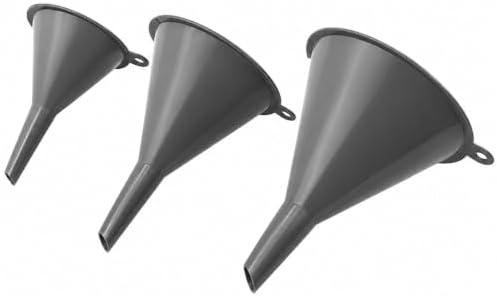 Plastic Kitchen Funnel Set of 3,BPA Free Round Food Funnels for