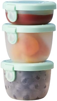 b.box Snack Tubs 3-Pack, Food Containers for Lunch, 4oz + 2oz Sauce