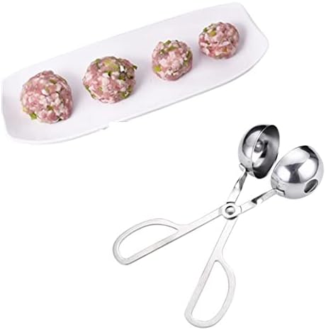 Stainless Steel Meat Ballers Tongs, Nonstick Meatball Scoop Ice Cream