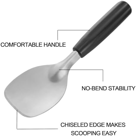 4 oz Stainless Steel Ice Cream Scoop with Trigger Release + Ice Cream