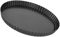 Tart Pan 12 inch Removable Bottom, Carbon Steel Quiche Pan, Tart and