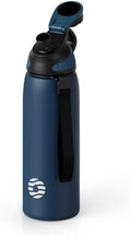 FJbottle 24oz Stainless Steel Insulated Water Bottle No Straw Spout