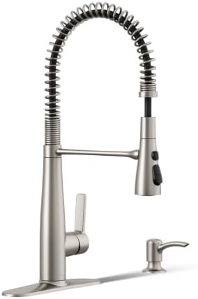 KOHLER K-R22745-SD-VS Kitchen Faucet, Vibrant Stainless