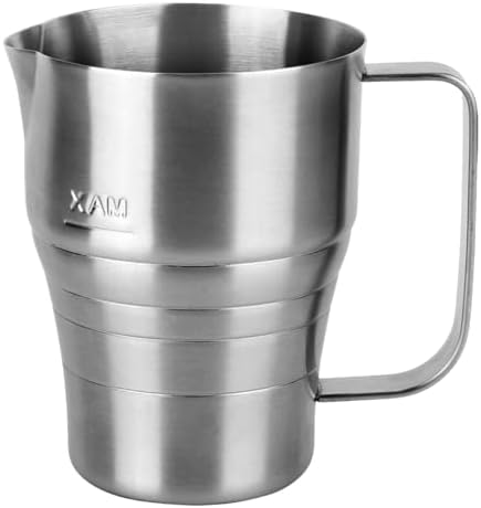 Stainless Steel Pitcher Cup, Large Capacity 900ml/30oz Milk Frothing