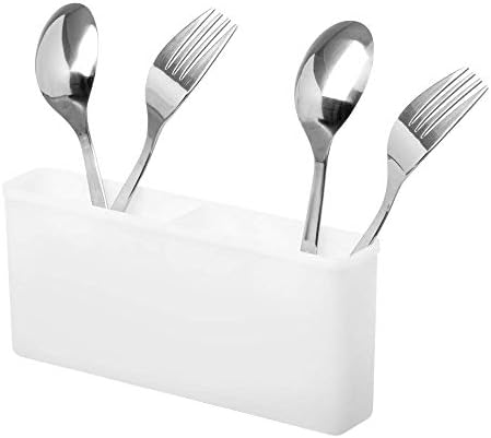 SANNO Utensil Drying Rack, Plastice Utensil Silverware Storage Holder