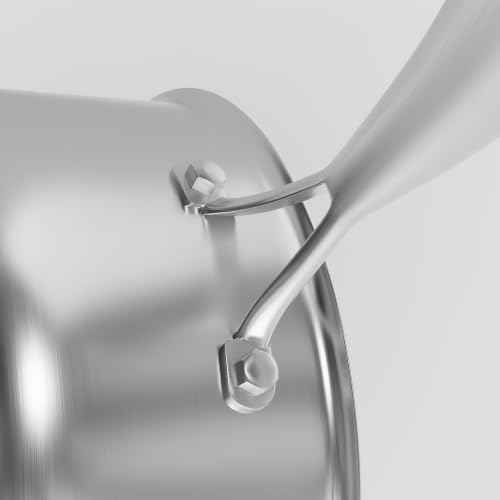 Garvee 3-Ply Stainless Steel Saucepan Set with Lids 1.5QT & 2.5QT & 3QT