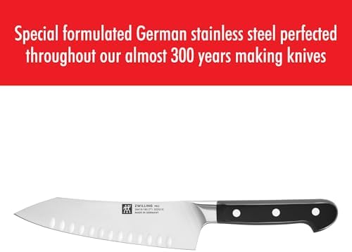 ZWILLING Pro 7" Hollow Edge Rocking Santoku Knife