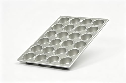 TOPKITCHEN Commercial 24 Cup Glazed Aluminized Steel Muffin Pan