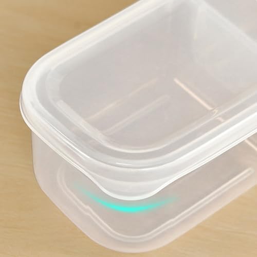 Fridge Storage Bins Box with Lid and Compartments