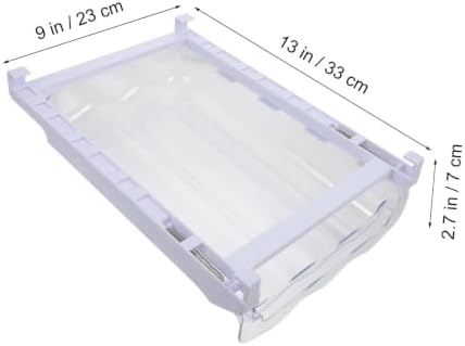 Egg Holder Drawer Refrigerator Organizer Dispenser White Plastic