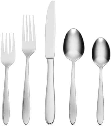 Oneida Mooncrest 45-Piece 18/0 Silverware Set for 8, Flatware