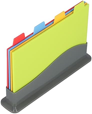 Aramox Cutting Board Set PP Plastic Cutting Board 4 Piece Color Coded