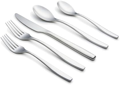 Cambridge Averie Satin 20-Piece 18/0 Silverware Set for 4, Flatware