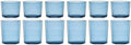 Oneida Stackables Blue Drinking Glasses, Set of 12