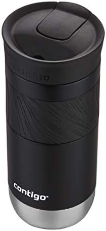 Contigo Byron Vacuum-Insulated Stainless Steel Travel Mug, Licorice