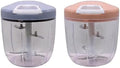 34oz Manual Food Chopper, 5-Blade Hand Pull String Vegetable Chopper &