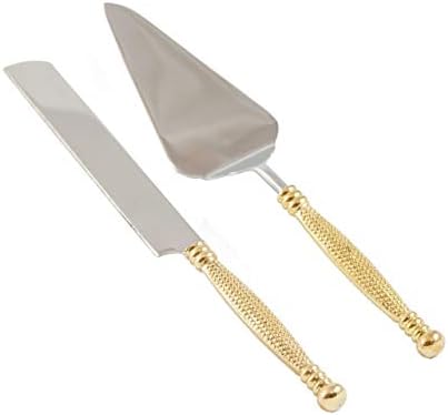Server Set, Cake, Pie, Desert Flatware Set, String of Beads Design