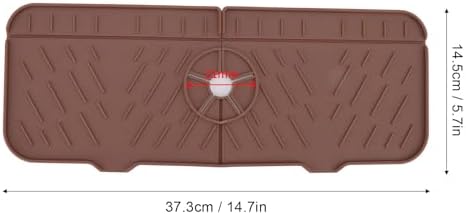 OUKENS Sponge Holder, Brown Silicone Washable Countertop Water