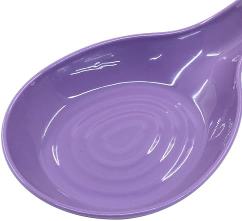 Purple Spoon Rest Cooking Spoon Holder, Plastic, 2 Pack