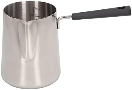 Turkish Coffee Pot, 30oz Milk Butter Warmer Pot with Long Handle