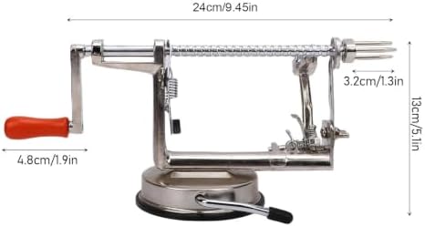 304 Stainless Steel Apples Peeler Corer Slicer, Hand Crank Fruit