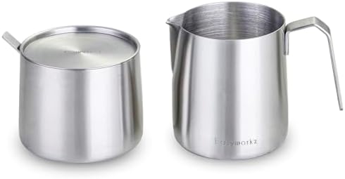 Easyworkz Stainless Steel Sugar bowl and Creamer Set and Stainless