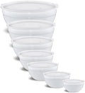 White Mixing Bowls With Airtight Lids,Stainless Steel Bowl,Salad Bowls