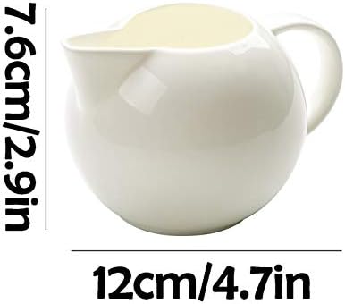 Gravy Bowl Classic Creamer Set for Coffee and Tea White Porcelain
