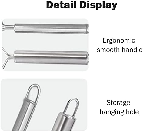 2 Pcs Potato Masher,Stainless Steel Potato Smasher Kitchen Tools and