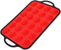 Silicone Mini Muffin Pan with Iron Reinforced Frame, 24-cup Nonstick
