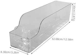 Acrylic Soda Can Dispenser for Refrigerator Automatic Pusher Organizer