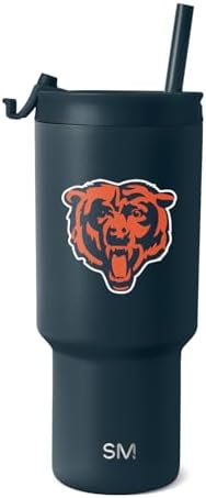 Simple Modern Chicago Bears Tumbler with Flip Lid, Straw 30oz | NFL