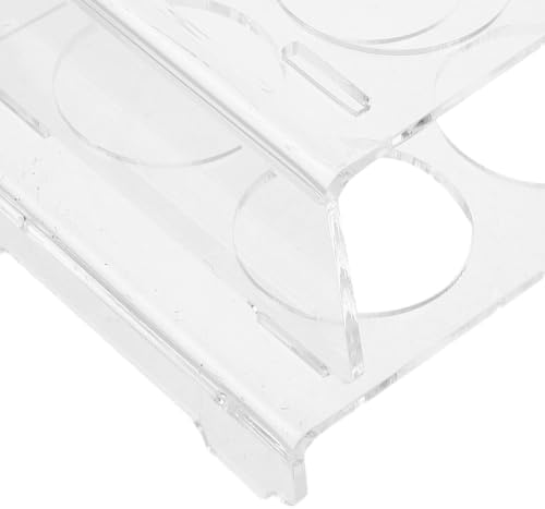 Acrylic Egg Fridge Organizer 12 Pack Stackable Two Layer Holder