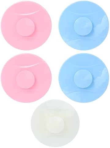 Alipis Silicone Sink Plug and Drain Cover 5Pcs Set, Suction Cup