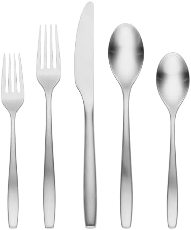 Cambridge Averie Satin 20-Piece 18/0 Silverware Set for 4, Flatware