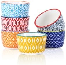 Selamica Ceramic Mini Ramekins, 2 OZ Creme Brulee Ramekins Oven Safe