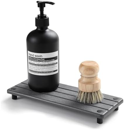 Sink Caddy with Diatomite Stone Tray, 10" x 4"
