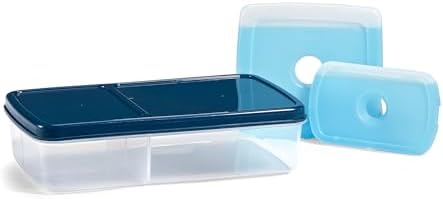 Fit & Fresh Bento Box Adult and Kids Lunch Box Container, Includes 2