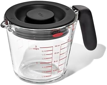 OXO Good Grips 2 Cup Glass Measuring Cup With Lid