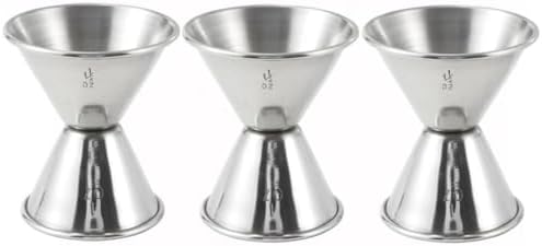 Soro Essentials- 1 oz. x 1-1/2 oz. Stainless Steel Double Jigger Set