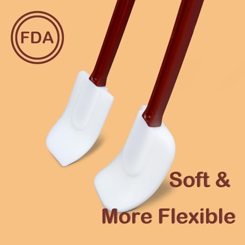 16.5 INCH Silicone Spatulas Heat Resistant Heavy Duty Rubber Spatulas