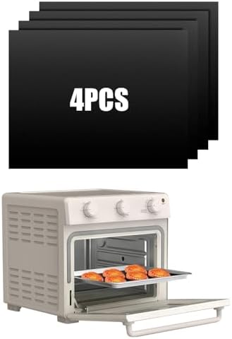 4PCs Teflon Oven Liners Compatible with Bella Air Fry
