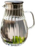 Drinking 1700ML Glass Water Pitcher Cold Kettle with Lid