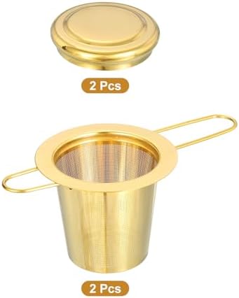 uxcell 2 Pcs Tea Infuser Filter, Fine Mesh Loose Tea Steeper