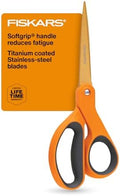 Fiskars SoftGrip Titanium Scissors All Purpose - 8" Straight Handle
