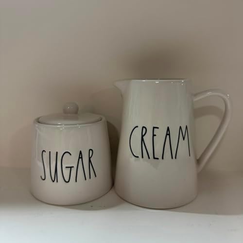 Rae - CREAM & SUGAR Set | Ceramic Creamer Pitcher and Sugar Bowl with