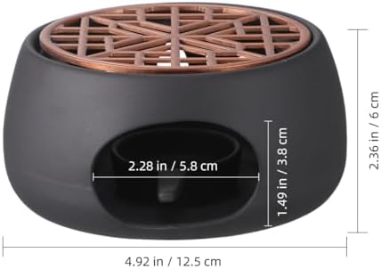 1 Set Ceramic Teapot Warmer Heating Base, Japanese Style 4.72x2.36