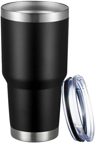 MEWAY 30oz Tumbler Double Wall Vacuum Insulated Travel Mug, Stainless