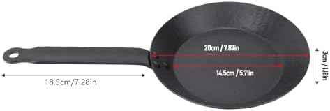 POCREATION Carbon Steel Skillet Pan Set, Nonstick Even Heating Frying