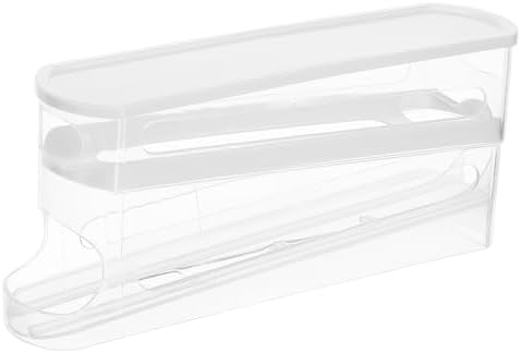 Rolling Egg Dispenser for Refrigerator, Space Saving Tiered PP Rack